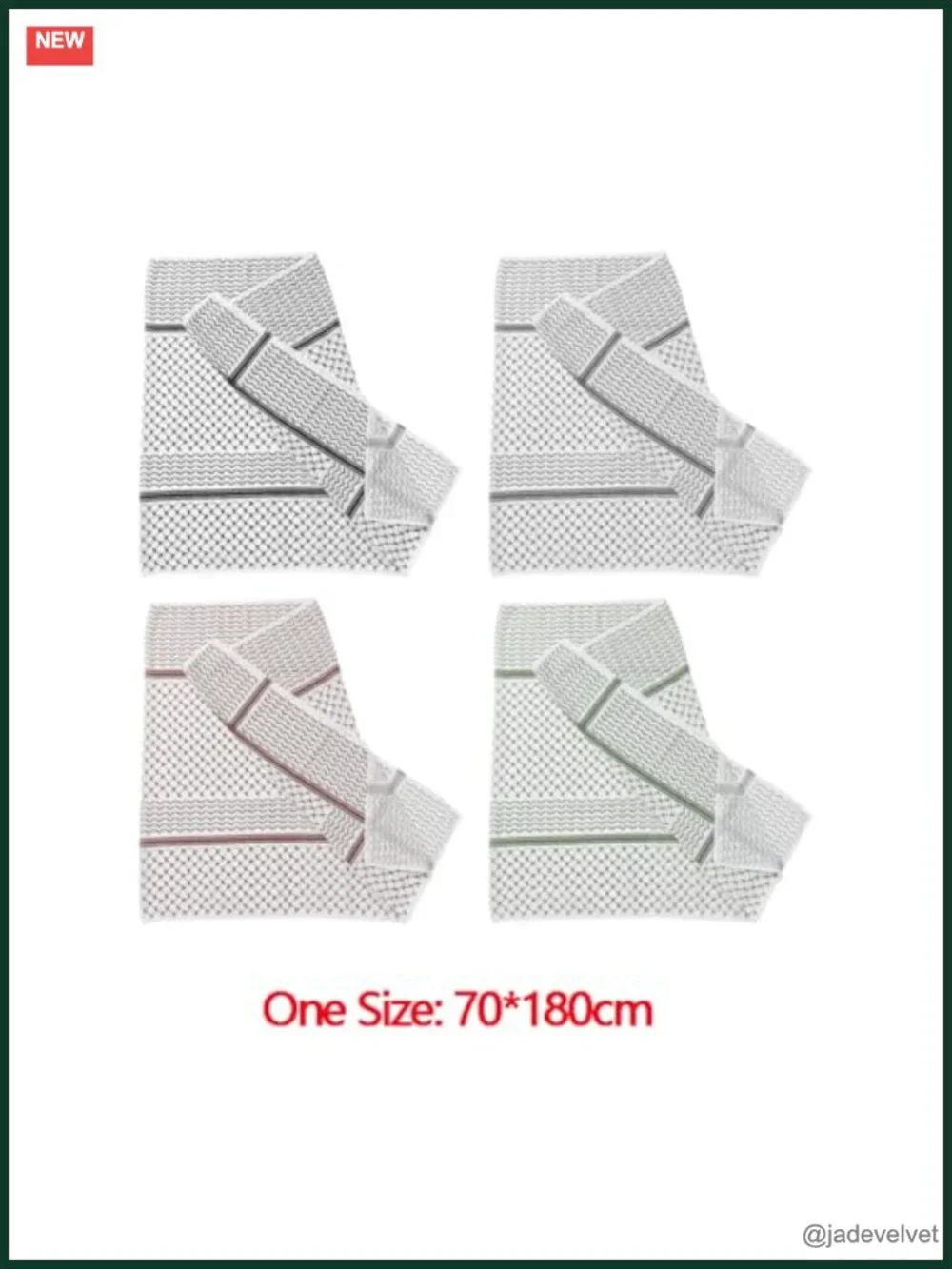 Keffiyeh Scarf Long Chiffon Printed Hijab Muslim Women's Shawl